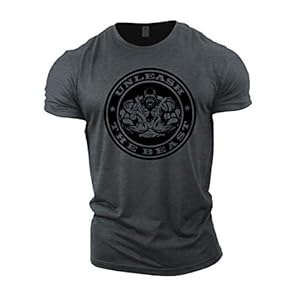 GYMTIER Mens Bodybuilding T-Shirt – Unleash The Beast – Gym Training Top