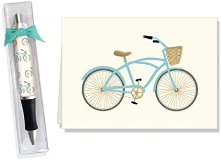 Bicycle Foil note cards with matching pen