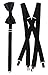 Tuxgear Bow Tie and Suspender Set Combo in Multiple Sizes and Colors
