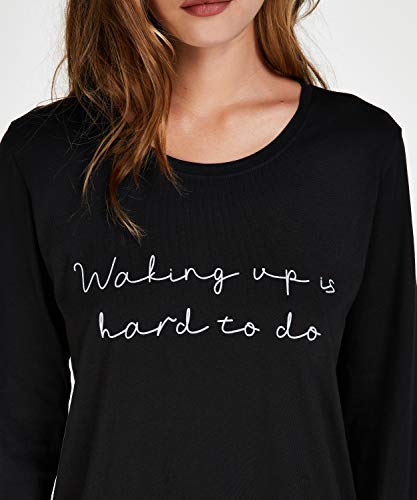 Dames ronde hals nachthemd lange mouw - Image 5