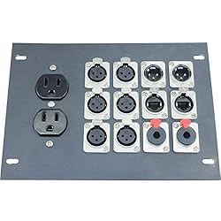 MCSPROAUDIO Recessed Stage Floor Box with 6 XLR