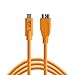 Tether Tools TetherPro USB-C to USB 3.0 Micro-B Cable | for Fast Transfer and Connection Between Camera and Computer | High Visibility Orange | 15 Feet (4.6 m)