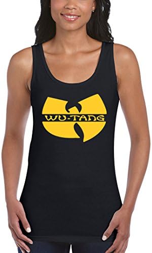 NineTeen, Wu-Tang Clan Logo Womens Fashion Tank Top (Large, Black)