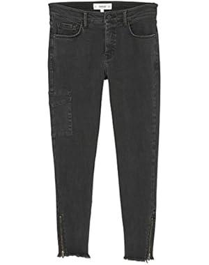 Mango Women's Crop Skinny Isa Jeans
