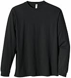 ECOnscious Men's 100% Organic Cotton Long Sleeve Tee (Black, X-Large)