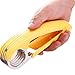 Yamde Hand Held Banana Slicer Chopper Cucumber Cutter for Fruit Salads,plastic Handle/Stainless Steel Blade