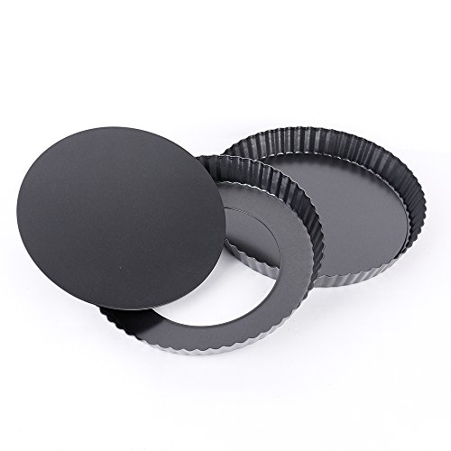 Unichart Heavy Carbon Steel Ripple Side Nonstick 9 Inch Pizza Pan