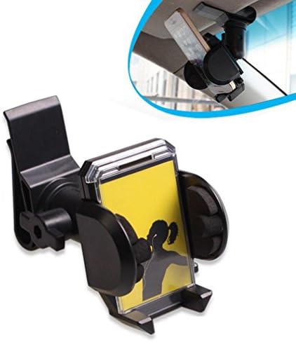 DOOLST Car Phone Mount Clip On Sun Visor Mount Holder Car Kit Universal Smartphone