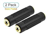 Inovat 2pcs Gold Plated 3.5mm Stereo Jack to 3.5mm Audio Female to Female Adapter Connectors