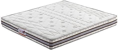 XingFuRenJia Comfort Sleep Spring Mattress Green Foam Certified, Available in Multiple Sizes Flower full moon/Swan Lake Love (180X200X20, white)