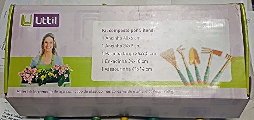 5 piece garden tool set with soft grip handle - Perfect gift for mom!