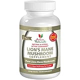 Activa Naturals Lions Mane Mushroom Supplement - 120 Veg. Capsules with Lion Mushrooms Extract Powder to Help Provide Vitamins and Supplements for Memory, Mood &amp; Brain Health Support