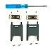 NSEN Replacement Headband Bezel Parts Repair Metal Tabs Clips Screws for Beats by Dr Dre Solo HD