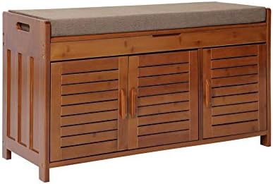 Shoe Rack & Shoe Bench & Shoe Cabinet & Boot Organizing Detachable Cushion with Hidden Storage Compartment…