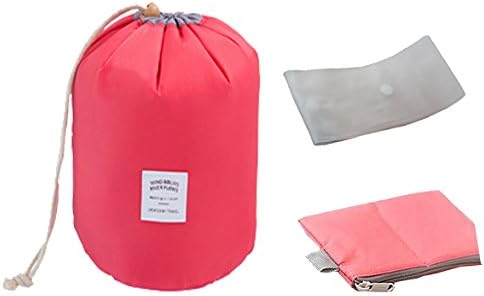 Aiseyi Travel Makeup Bags Waterproof Cosmetic Bags Multifunctional Bucket Toiletry Bag Make up Organizer Barrel Cases