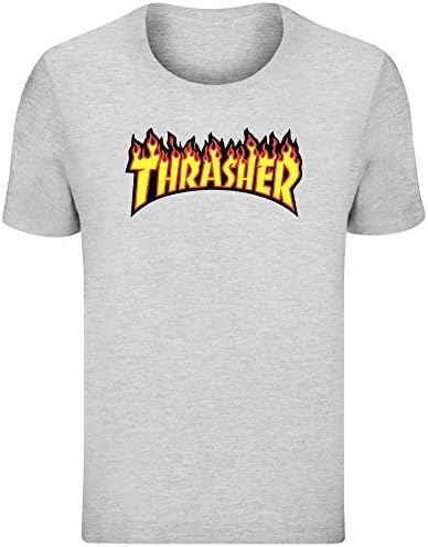 Thrasher T-Shirt for Men - 100% Soft Cotton - High Quality DTG Printing - Custom Printed Mens Clothing Top Unisex