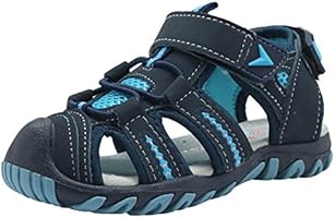 Apakowa Kid's Boy's Girl's Soft Sole Close Toe Sport Beach Sandals (Toddler/Little Kid)