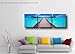 Wieco Art Blue Ocean 3 Piece Giclee Canvas Prints Wall Art Paintings for Living Room Bedroom Home Decorations Modern Stretched and Framed Seascape Artwork Grace Sea Beach Pictures Printed on Canvas
