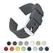 Archer Watch Straps - Silicone Quick Release Soft Rubber Replacement Watch Bands (Graphite, 20mm)