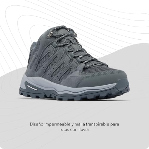 Redmond IV Mid Zapatos Impermeables, Construidos Para Resistir Los Elementos, Malla Transpirable, Puntera Robusta, Entresuela Liviana, Agarre Superior - Mujer