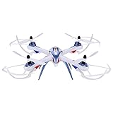 Floureon Yizhan Tarantula X6 2.4G 4CH 6-Axis Gyro Speed Adjustment Switch Strong Power LED Lights CF Mode Automatic Return RTF USB Charging RC Quadcopter,Tarantula X6 Blue