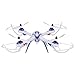 Floureon Yizhan Tarantula X6 2.4G 4CH 6-Axis Gyro Speed Adjustment Switch Strong Power LED Lights CF Mode Automatic Return RTF USB Charging RC Quadcopter,Tarantula X6 Blue
