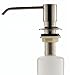 VAPSINT Modern Commercial Brushed Nickel Liquid Built In Deck Mount Soap Dispenser Pump, For Kitchen Sink Faucet