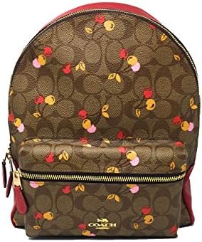 coach medium charlie backpack in signature canvas