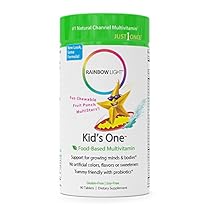Rainbow Light - Kids One&trade; Chewable Multivitamin & Mineral - Supports Brain, Bone, Heart, Eye, and Immune Health in Kids - 90 Tablets