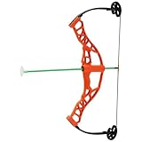 NXT Generation Nitro Blazer Compound Bow Kit ORANGE - Accurate Bowhunting AND Archery Target Practice and Play for Kids - Unisex - Comes with 3 Safe Foam Suction Cup Arrows