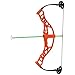 NXT Generation Nitro Blazer Compound Bow Kit ORANGE - Accurate Bowhunting AND Archery Target Practice and Play for Kids - Unisex - Comes with 3 Safe Foam Suction Cup Arrows