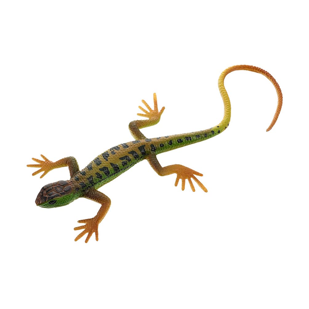 TOYANDONA 1Pcs Fake Lizard Realistic Lizard Toys Artificial Reptile Rubber Lizard Animal Figures for Boys and Girls Kids Educational Playthings Party Favors Decoration Prank and Prop