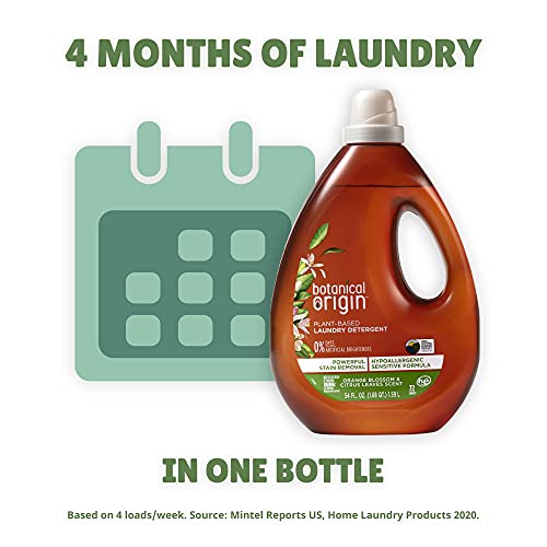 Botanical Origin Plantbased Laundry Detergent Orange Blossom and