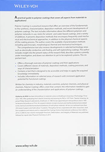 Polymer Coatings: A Guide to Chemistry, Characterization, and Selected Applications