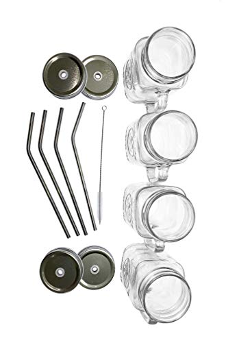 4 Handles+Straws+Brimley+Drinking+Glasses