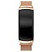 Maxjoy Samsung Gear Fit 2 Band, Milanese Loop Replacement Bands Stainless Steel Bracelet Metal Strap with Magnet Clasp for Samsung Gear Fit2 SM-R360 Smart Watch, Rose Gold