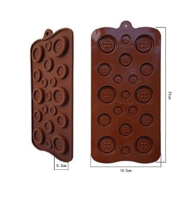 Easting Adorable Button Shaped Ice/cake/chocolate/sugar Decorating Silicone Mini Cube Craft Fondant Mold Tray(send By Random Colour)