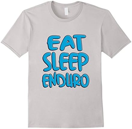 Mens Eat sleep enduro shirt 3XL Silver
