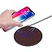 Wireless Charger, BFEIZHU 10W Fast Wireless Charging Pad for iPhone X / 8 / 8 Plus/ Samsung Galaxy S5 /S6 / Note 3 and All Qi-Enabled Phones (QC2.0 Adapter Included) (Brown)