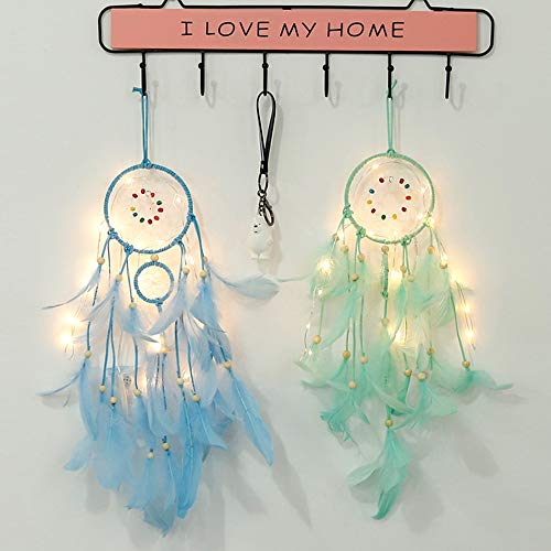FeiliandaJJ-Traumfnger-Nachtlicht-Feder-Nachtlichter-Wand-Hngend-Home-Decor-Nacht-Lampe-fr-Kinder-Baby-Schlafzimmer-Wohnzimmer-Geburtstag-Geschenk-Grn