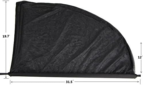 Small Size A class Car Window Curtain Cover Sun Shade Rear Side Window Baby Sun Shade Auto Window Mesh Auto Insect Screen for Arc Window Rims (31.5"x 19.7")