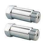 JGR Universal Fit Oxygen O2 Sensor Spacer Adapter Extenders (2x) Straight CEL Fix Kit for Exhaust Systems with M18 x 1.5 Sensor Holes
