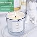Scented Candle Violet & Ylang & Amber Soy Wax Long Burning (40 hours) Strong Fragrance Aromatherapy Candles for Home Decorative, Stress Relief and Best Friend Gifts with Silver Glass (Blue Fantasy)thumb 2