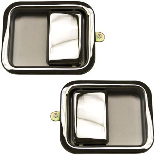 Front Left Driver Right Passenger Chrome Outside Door Handles Pair