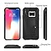 YaMeiDa iPhone 7 8 Cases, iPhone 8 7 Skins Protective Cover, Hidden Locked Cigarette Lighter Backside, with Bottle Opener for Beer- Black (iPhone 8 7)