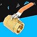 Brass Ball Valve 1-1/4-inch BSP DN32 1.6MPa Female Thread Ball Valve Shut-Off Valve with Lever Handle for Water Oil Gas