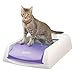 PetSafe ScoopFree Original Self-Cleaning Cat Litter Box - Automatic with Disposable Tray and Non-Clumping Crystal Litter - Purple primary