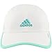 adidas Women's Adizero II Cap, White/Easy Green/Shock Mint, One Size