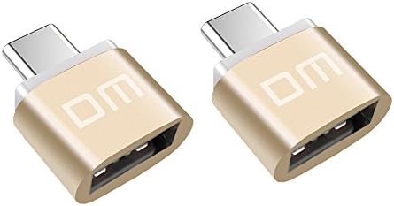 Augustwxl USB C to USB A Adapter Data Sync Type C Converter to USB A for New MacBook , MacBook Pro 2016 , ChromeBook Pixel and More Computers with USB Type C port (2-Pack)Gold