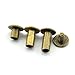 RuiLing 60 Sets 5mm Bronze Chicago Screws Assorted Kit Screw Posts Metal Accessories Nail Rivet Chicago Button for DIY Leather Decoration Bookbinding Slotted Flat Head Stud Screw (1/4